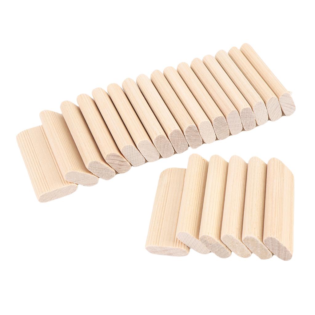 50Pcs Wooden Domino Tenon Set 8x22x50mm Multifunctional Dowel Block for Joinery Systems Woodworking Furniture Splicing