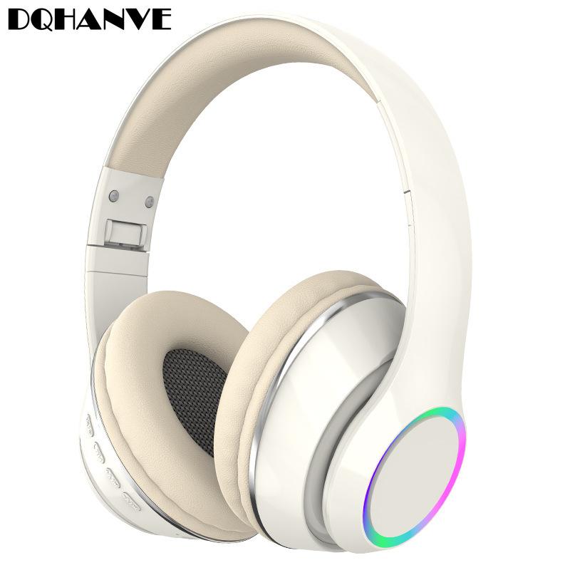 

P101 TWS Светящиеся беспроводные наушники со светодиодной подсветкой Bluetooth Гарнитура Складные стереонаушники и шумоподавление для молодежи