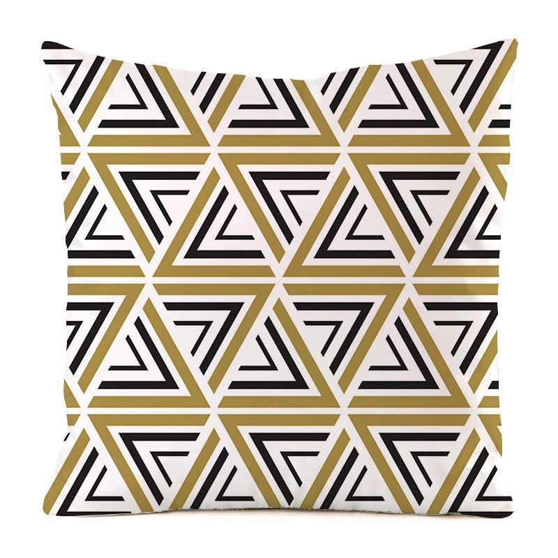 Solo federa per cuscino con motivo a righe geometriche semplici, federa per cuscino di lusso, divano da ufficio, auto, decorazione d'interni