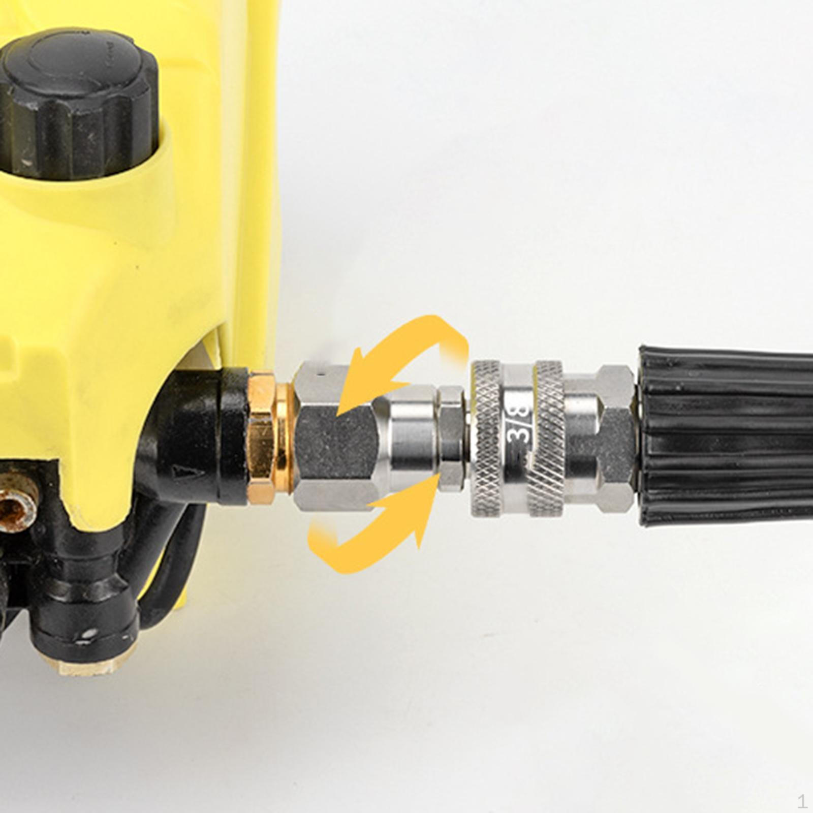 

Адаптер для шланга мойки высокого давления, градус вращения 3/8 NPT M22, нержавеющая сталь, герметичный, гибкий, анти M22 15mm
