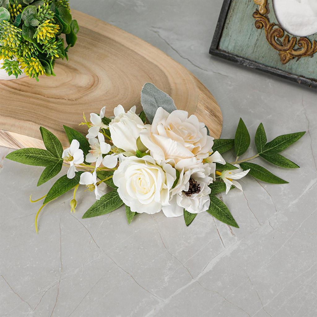 PEW Flowers Wedding Ceremony Aisle Durable Chair Back Flower Chair Decorations for Party Concerts Engagement Holidays Ceremony