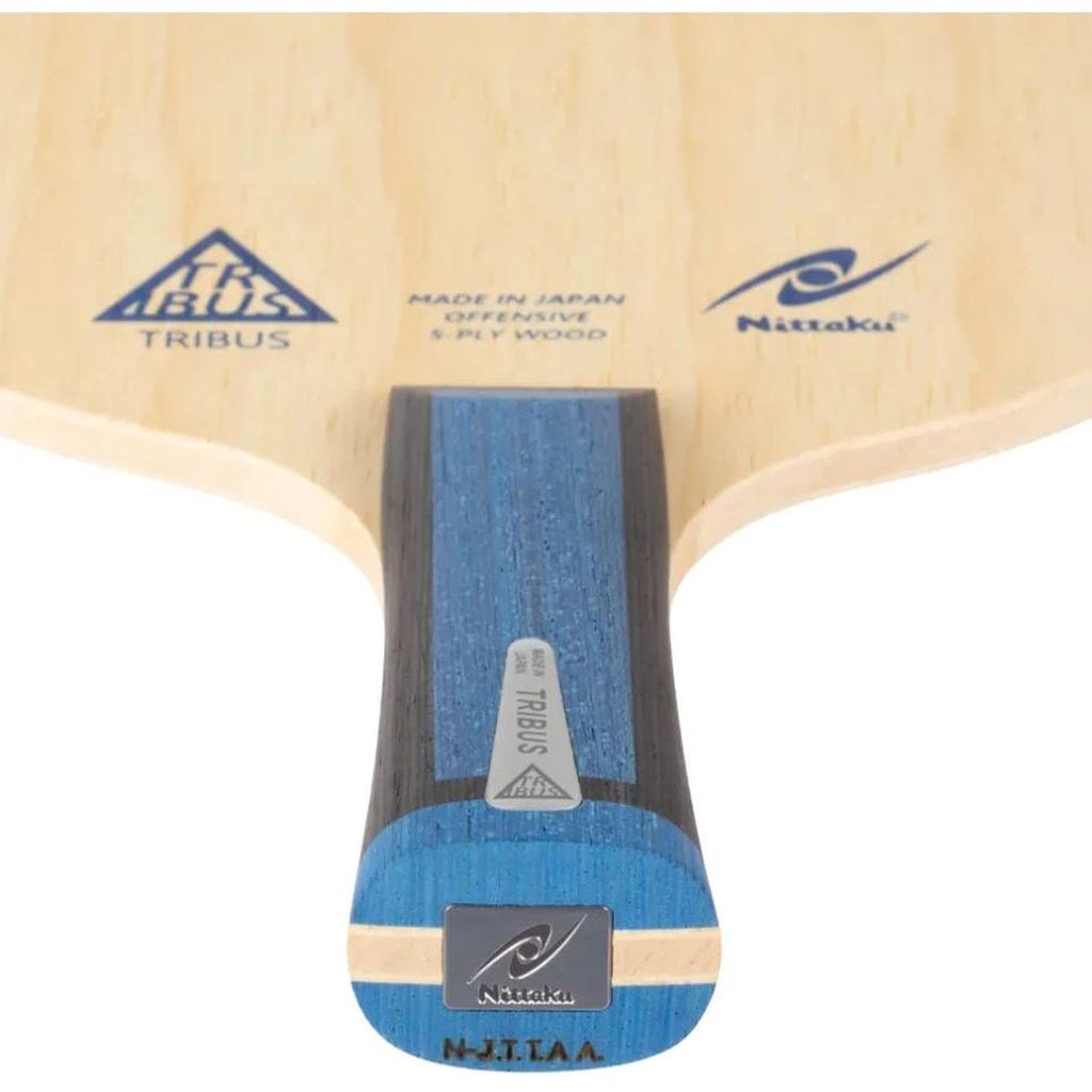 Nittaku Tribas Table Tennis NE6191 Racket, Shakehand, Offensive, 5-Ply Plywood, Flare, Gray,