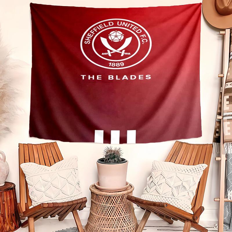 Sheffield United Tapestry Wall Hanging Room Background Cloth Home Decor Beach Mat Yoga Mat Sofa Bed Sheet