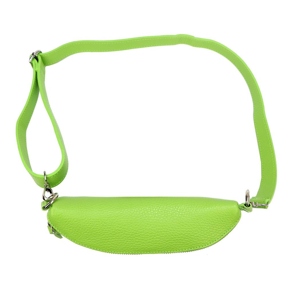 Skórzana Saszetka Przez Ramię Nerka Damska MiaMore