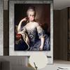 Vintage Altered Art Poster Marie Antoinette In White Dress Bubblegum Prints Rococo Oil Painting Home Room Decor Canvas Painting