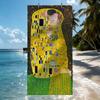 Art Gustav Klimt The Kiss Towel Soft Pool Gift For Travel Gym Shower Camping Quick Dry Sports Beach Towels