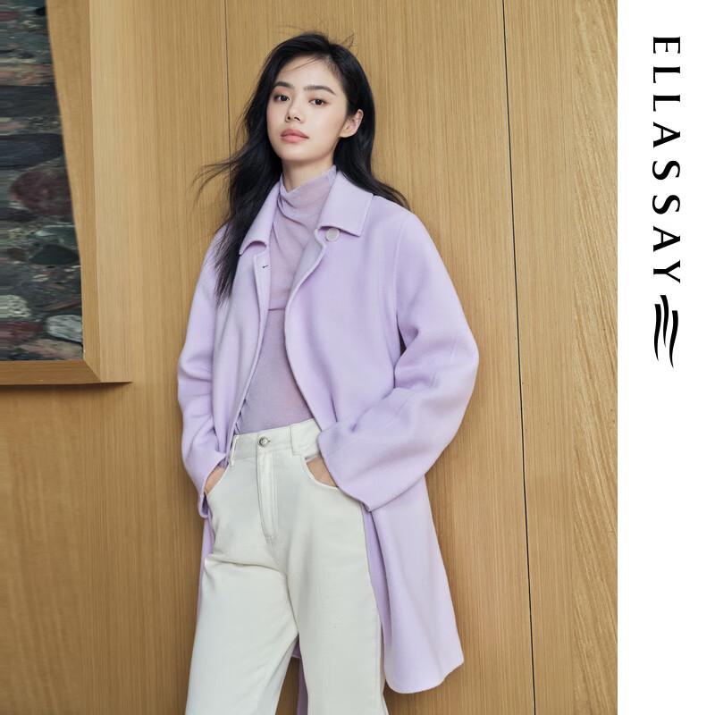 ELLASSAY Women's 100% Wool Urban Chic Coat