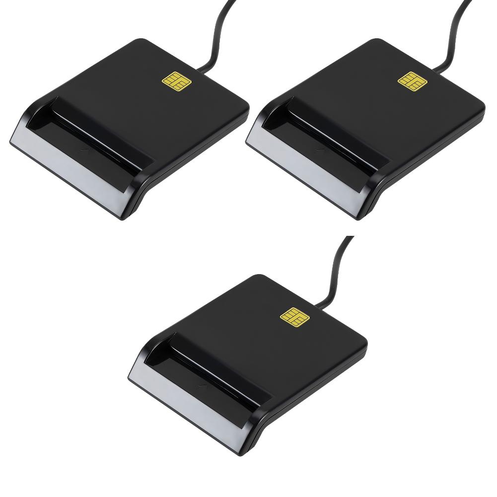 1/2/3/5Pcs Portable USB 2.0 Smart Card Reader DNIE ATM CAC IC ID Bank Card SIM Card Cloner Connector Reader for Windows Linux
