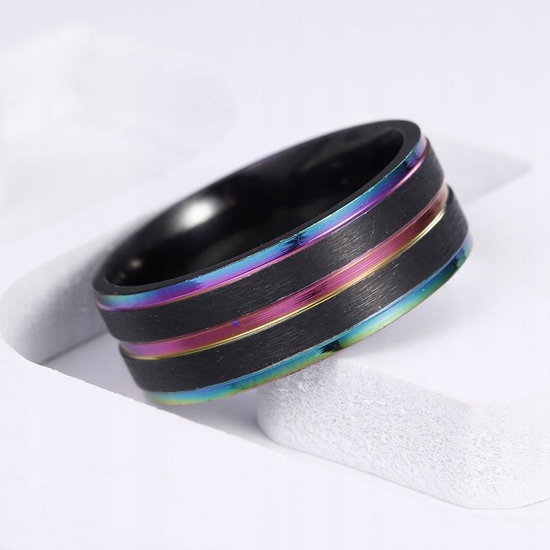 Wedding Ring Ring Rainbow Lgbt Steel 162