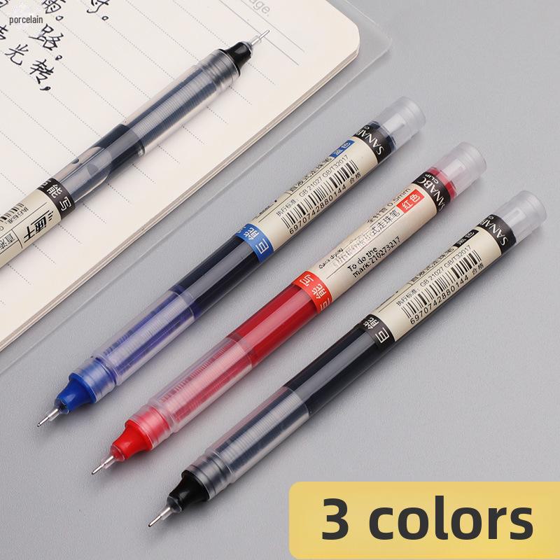 Black 0.5mm Needle Point Liquid Ballpoint Pen for Office & Exams