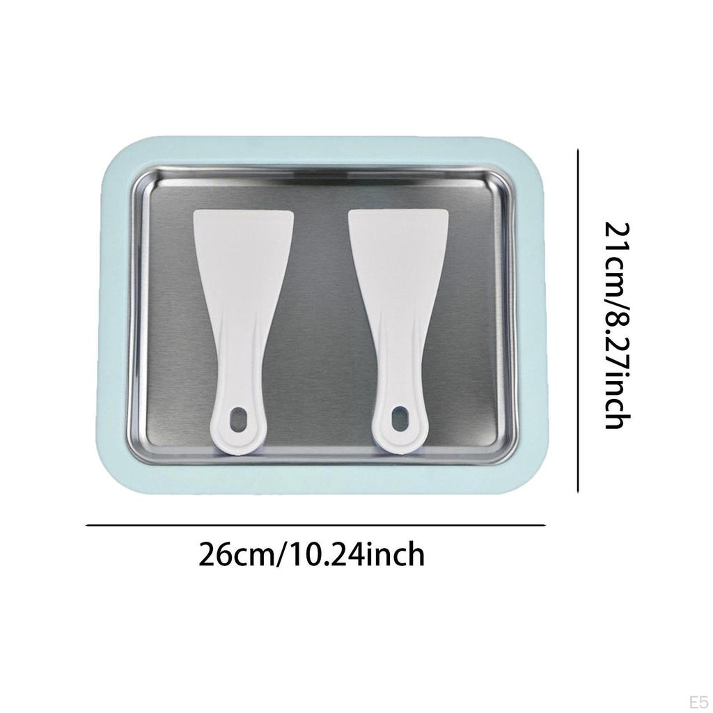 1 Piece Frozen Yogurt Maker Pan Stainless Steel Ice Cream Multifunctional Use Suitable