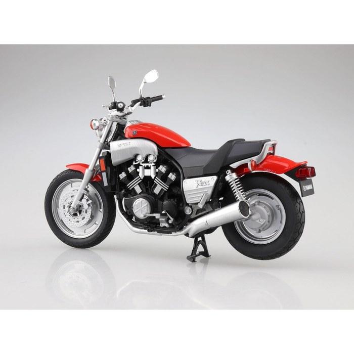 Aoshima SkyNet 1/12 Yamaha Vmax Finished Bike - Fire Red