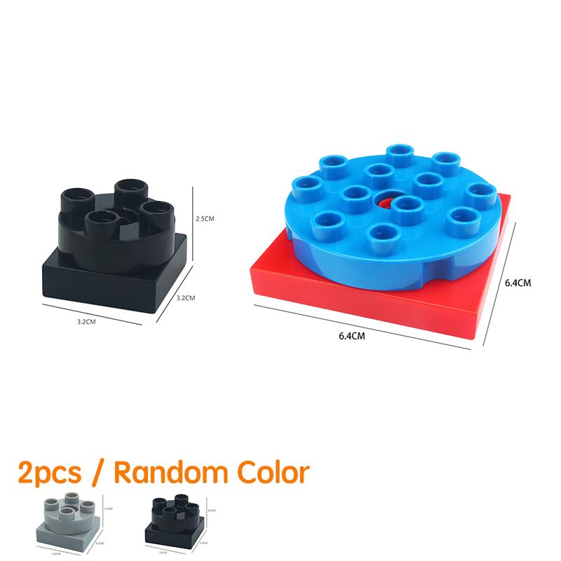 Kinder Pädagogische Große Bausteine Schienenzubehör Schienenset Zug Elektrisch Zusammenbauen Kompatibel mit Duploed Spielzeug Geschenk