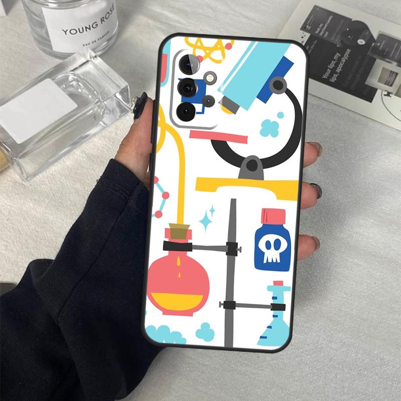Vintage Chemistry Laboratory Cover For Samsung Galaxy A54 A34 A24 A14 A53 A52 A13 A23 A33 A12 A22 A32 A42 A71 A51 Case