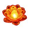 Electronic Flameless LED Lotus Candle Lamp Energy Saving Warm White Light for Home Living Room Table Decor Gift