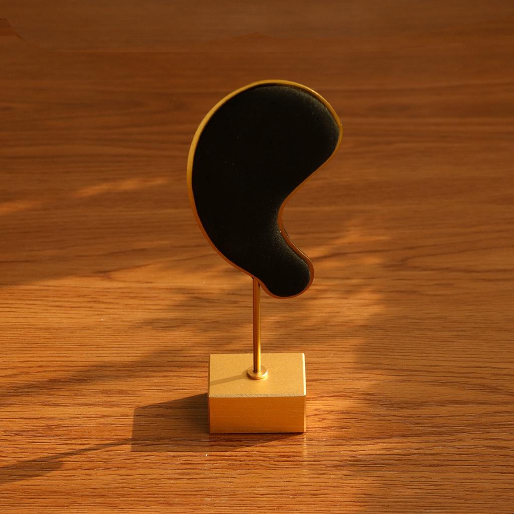 Ear Shape Earring Display Stand Microfiber Charms-Earring Hanging Rack Ear Clip Holder Stud Jewelry Organizer Storage Showcase