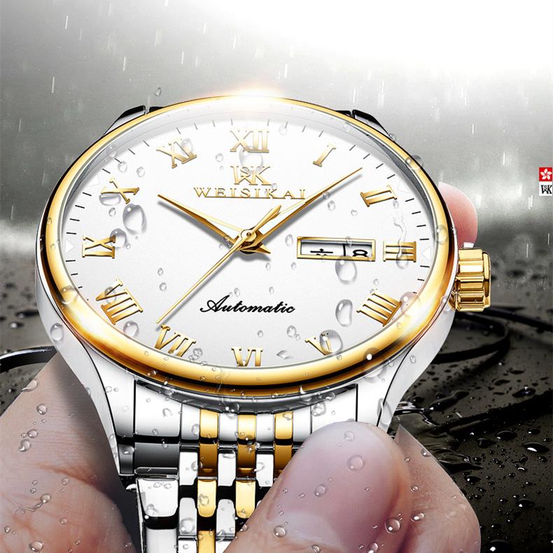 New TOP Brand Luxury Men's Watch With Box Business Dual Calendar Luminous Waterproof Automatic Men's Mechanical Watches