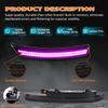 Double Row Purple Front Rear Bumper Lamp LED Scan Dynamic Side Marker Lights for Dodge Charger SRT 15-23 Turn Signal Blinker