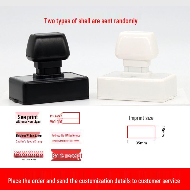 Medium QC Stamp: Auto-Inking, Employee & Pass Numbering, Inspection Approved.