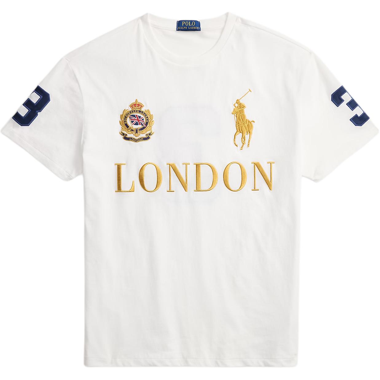 

Polo Ralph Lauren Классическая посадка Однотонная трикотажная футболка Мужские топы 710977451-001 XXL