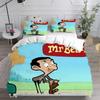 3D Mr Bean Bettwäsche Set Bettdecke Steppdecke Bettbezug Kissenbezug Zeichentrickserie Heimtextilien Schlafzimmer Dekor