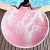 Pastel Aesthetics Round Beach Towel,Absorbent Quick Dry Sand Free Lightweight Travel Camping Bath Towels,Round Throw Blanket