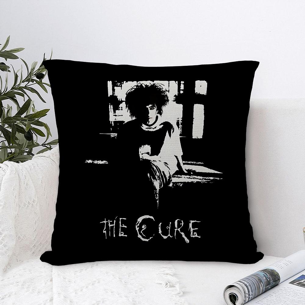 Vintage The C-Cure Rock Band Pillow Case Plush Fabric Soft Pillowcase Double Sided Print Sofa Cushion Cover Throw Pillow Cover