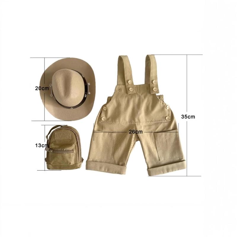 Entzückende Baby-Fotoshooting-Strampler-Hut Weiches Polyester-Outfit für Neugeborene 0-1 Monat Sichere Fotosession Geschenk