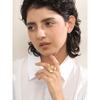 Yhpup High Quality Cast 316L Stainless Steel Bow Knot Open Ring Waterproof Metal Texture Exclusive Jewelry for Women Gift