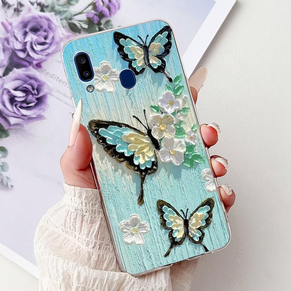 For Samsung Galaxy A10 A20 A30 Case A105F A205F A305F Cute Fashion Painted Cover Soft Silicone Case For Samsung A20 A 10 30 Bags