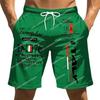 Italy Flag Boxing Shorts Pants 3D Print Fighting Training Unisex Men Women Quick Dry Fitness Gym Sport Workout Casual Streetwear