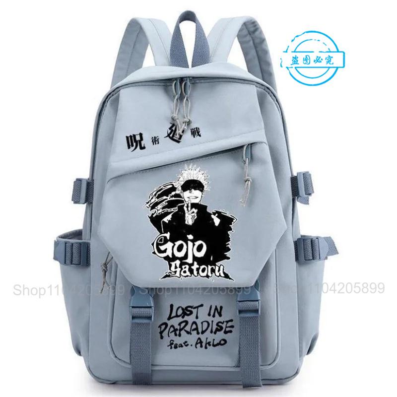 Jujutsu Kaisen Backpack Anime Mochila Boys Girls Schoolbag Laptop Bags Gojo Satoru Cartoon Fashion Outdoor Travel Bookbag Gift