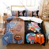 El Increíble Mundo de Gumball Gumball y Darwin Impresión HD Juego de Ropa de Cama Funda Nórdica + 2 Fundas de Almohada Poliéster Decoración Habitación Niños Niñas