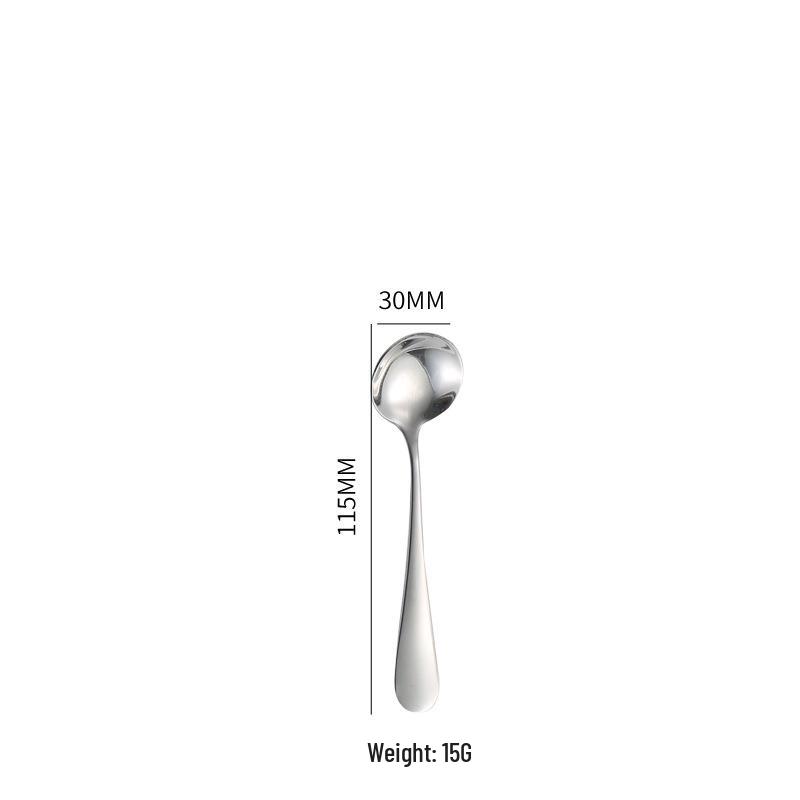 Stainless Steel Cutlery Set: Fork, Spoon, Long Ice Spoon, Western Knife, Steak Knife, Hotel Use, Customizable Logo