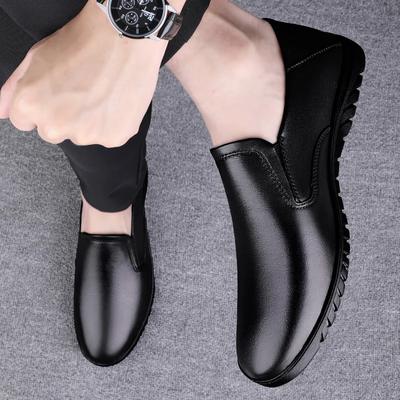 Chaussures pour hommes en cuir véritable Tendance Nouvelles Décontractées Slip-on Mocassins Formels pour Hommes Mocassins Italiens Noirs Chaussures de Conduite Homme