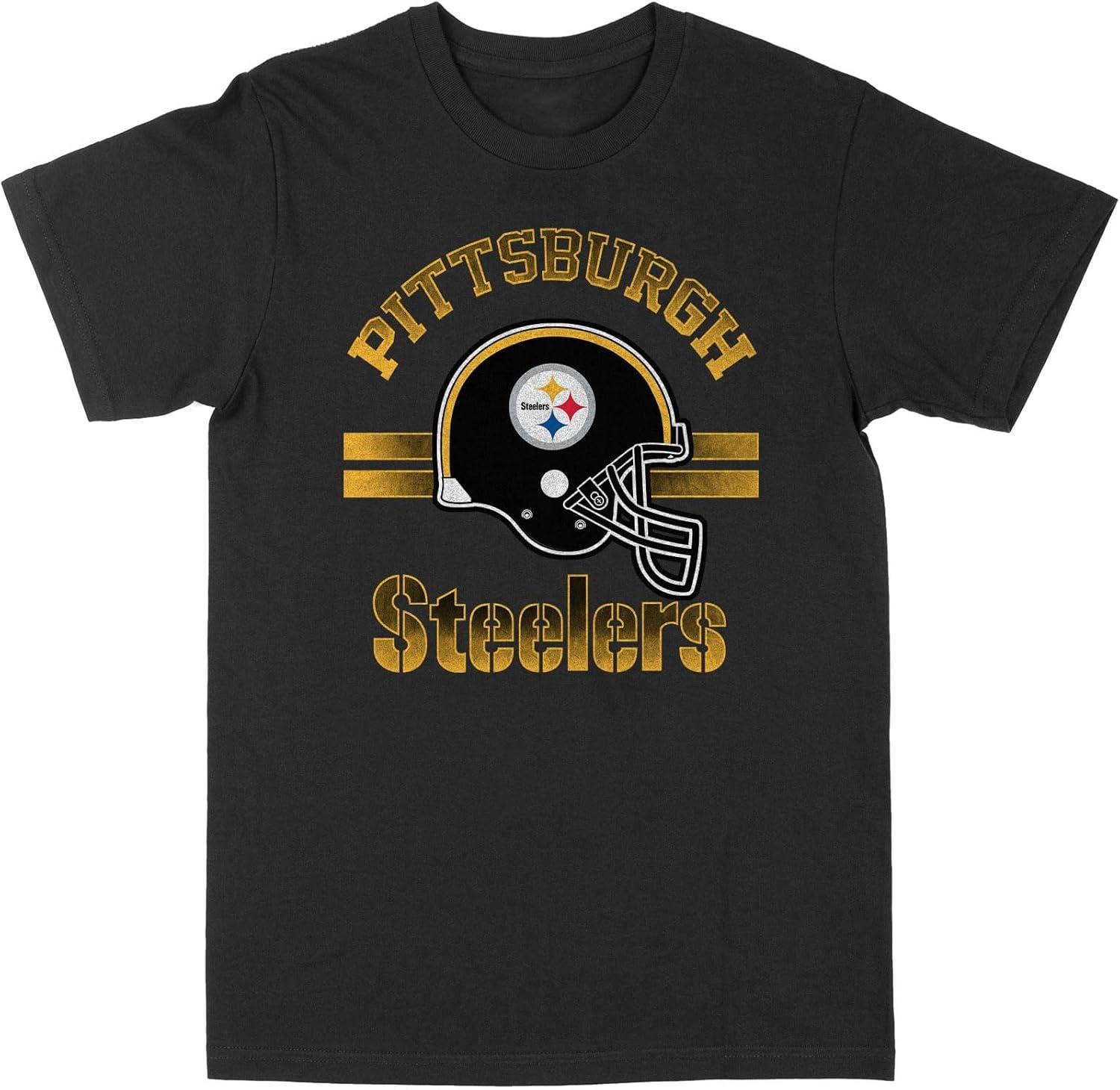 Футболка Philcos NFL Питтсбург Стилерз Шлем Черная XXXXXL чёрный