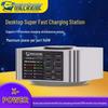 Repairman Wireless Multi-Port USB Charger with Digital Display for Fast Charging Mobile Devices and Tablets