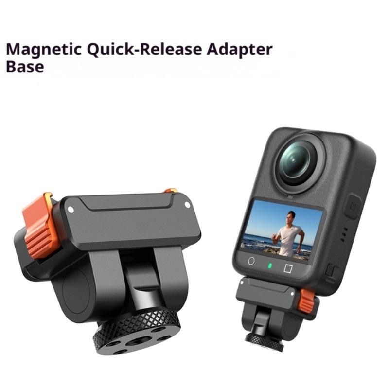 Camera Quick Release Mount Bracket With Magnetic Locking System For Action 5Pro/4/3 Camera And Tripod Compatibility