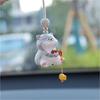 Fishing Cats Car Rear View Mirror Pendant Hanging Ornament Car Decoration Funny Car Interior Decors Gift for Women Men