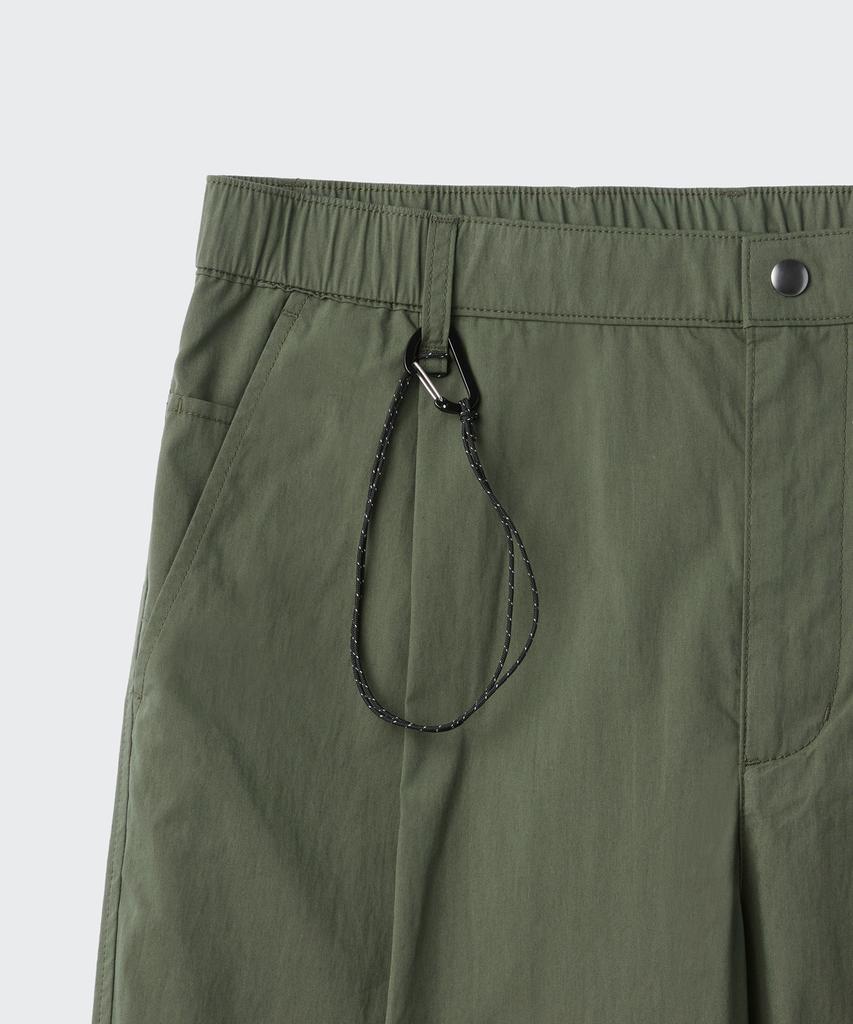 Musinsa Standard [City Leisure] Cn One-Pleat Wide Elastic Waist Pants [Khaki]