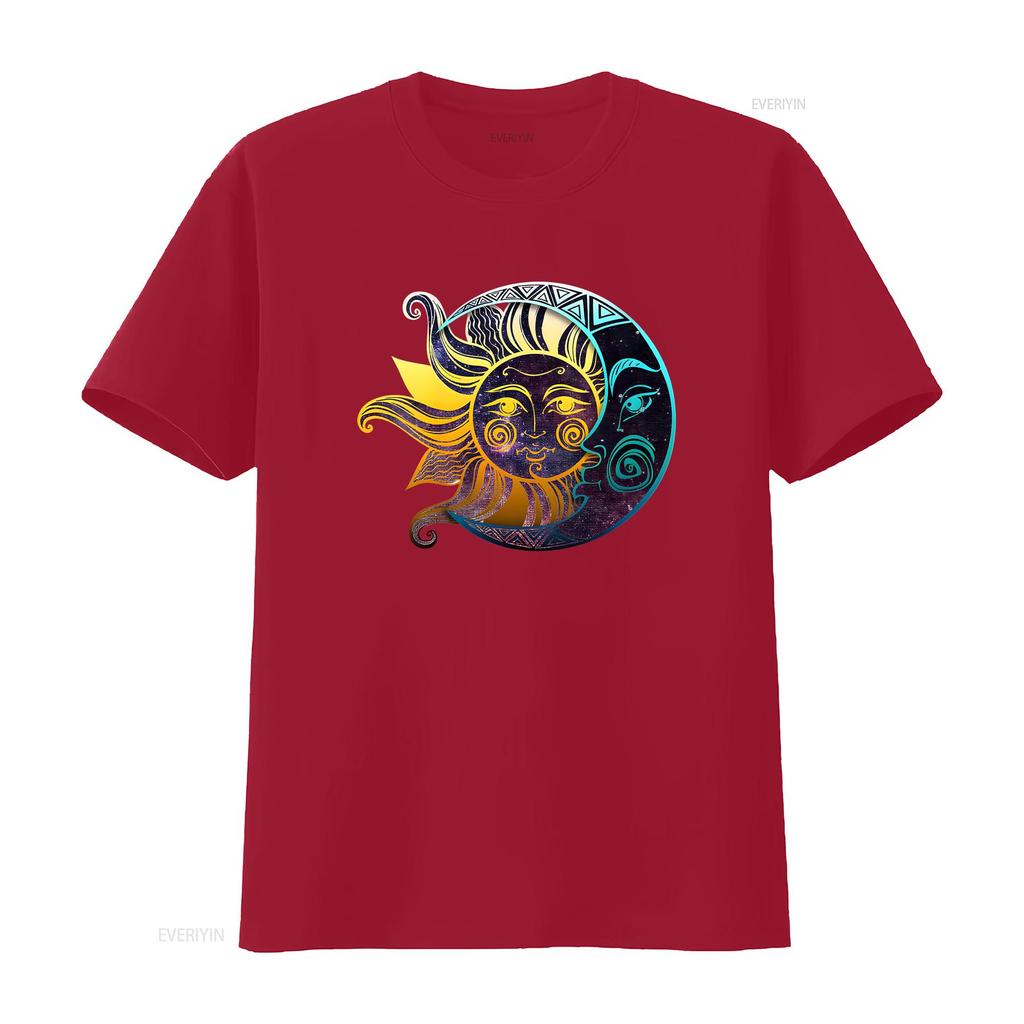 Live By The Sun Love Moon T Shirt And Trendy Spiritual Nature Bohemian Lover  vintage Washed fashion homme designer clothes