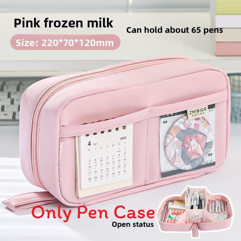 Canvas Pencil Case Large Capacity Durable School Supplies For Students