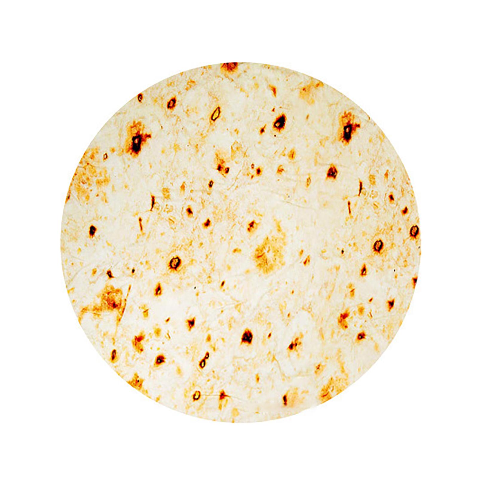 Novelty Tortillas Throw Blanket Flannel Swaddles Napping Blanket for Baby Toddlers Teens Funny Gift Realistic Pattern 100x100cm