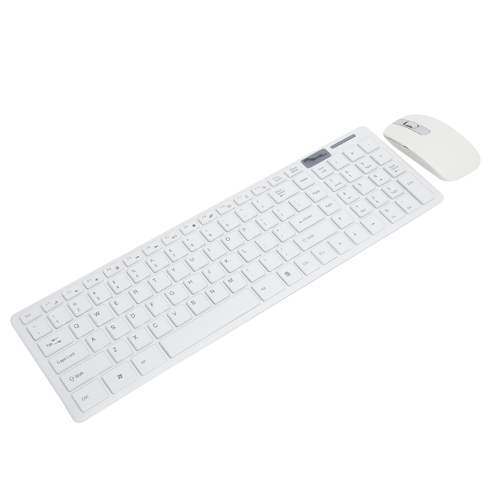 

Wireless Keyboard and Mouse Set with FN+Multimedia Buttons, 10m Remote Connection, White