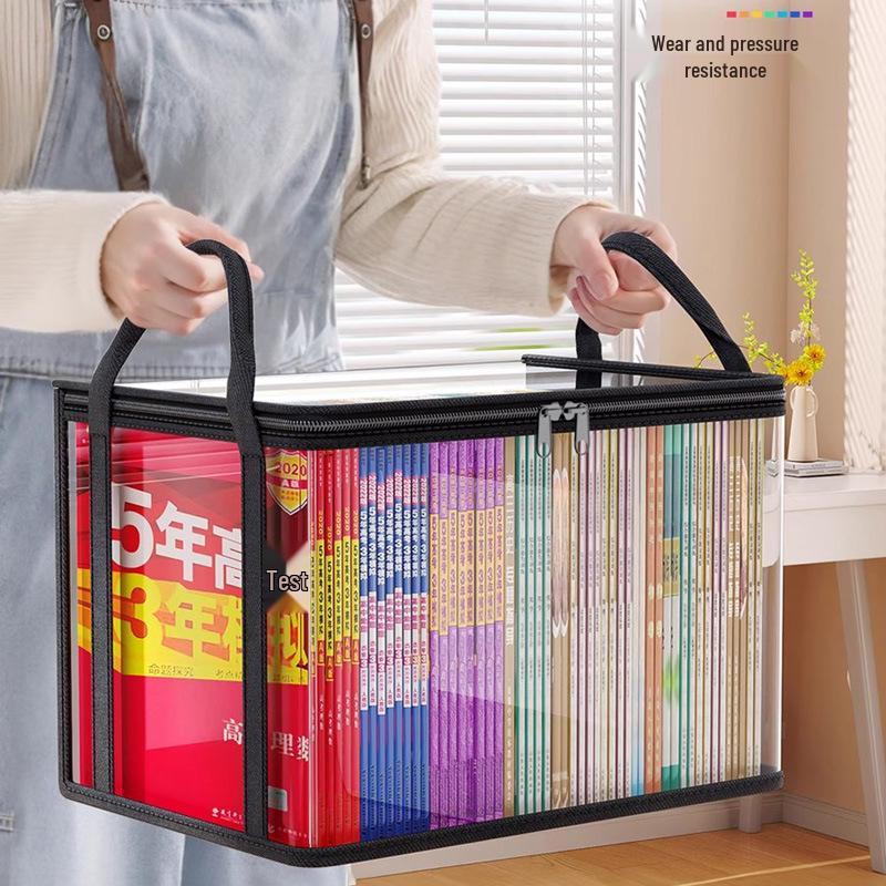 Extra Thick Transparent Book Storage Box for Classrooms and Homes