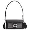 Tabby 20 Crystal Embellished Flap Closure Crossbody Bag Women Handbags Silver Black CX216-LHBLK