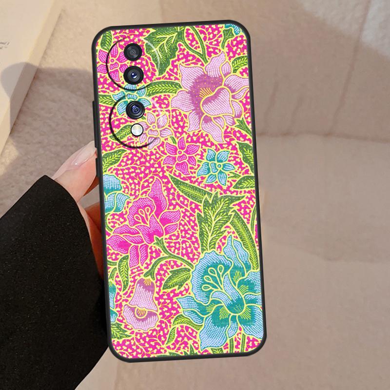 Batik Pattern For Honor Magic 7 Pro 5 6 V5 Case For Honor 200 400 50 70 90 Lite X8a X8b X9a X9b X9c Cover