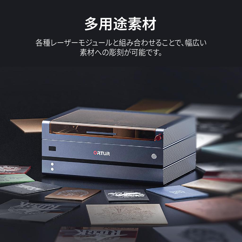 Mașină de gravat laser Ortur H20 2W Design sigilat Pentru prelucrare laser de Clasa Laser 1 10W Top 10W/20W/40W/1064 Metal, Lemn, Piele, Acrilic,