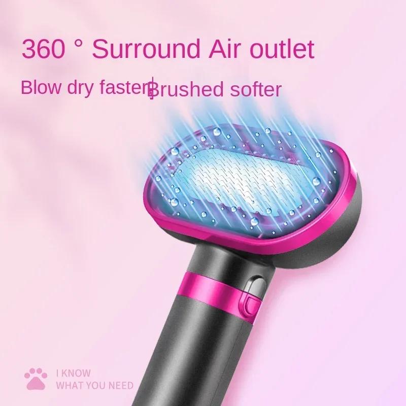 4 In1 Pet Dog Dryer Quiet Dog Hair Dryers and Comb Brush Grooming Third-Gear Constant Temperature Not Hurt Hair Water Blower