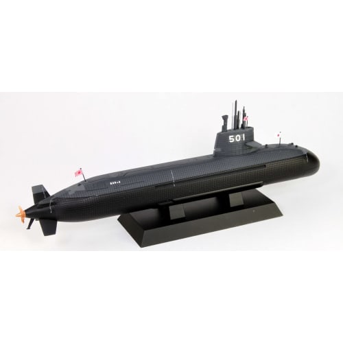 Pit Road 1/350 Skywave Series JMSDF Submarine SS-501 Soryu Plastic Model JB34 Molded Color